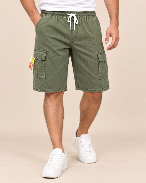 Men’s Cotton Cargo Shorts – Multi-Pocket Casual Shorts