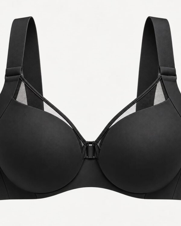 Black Front Closure Push-Up Bra