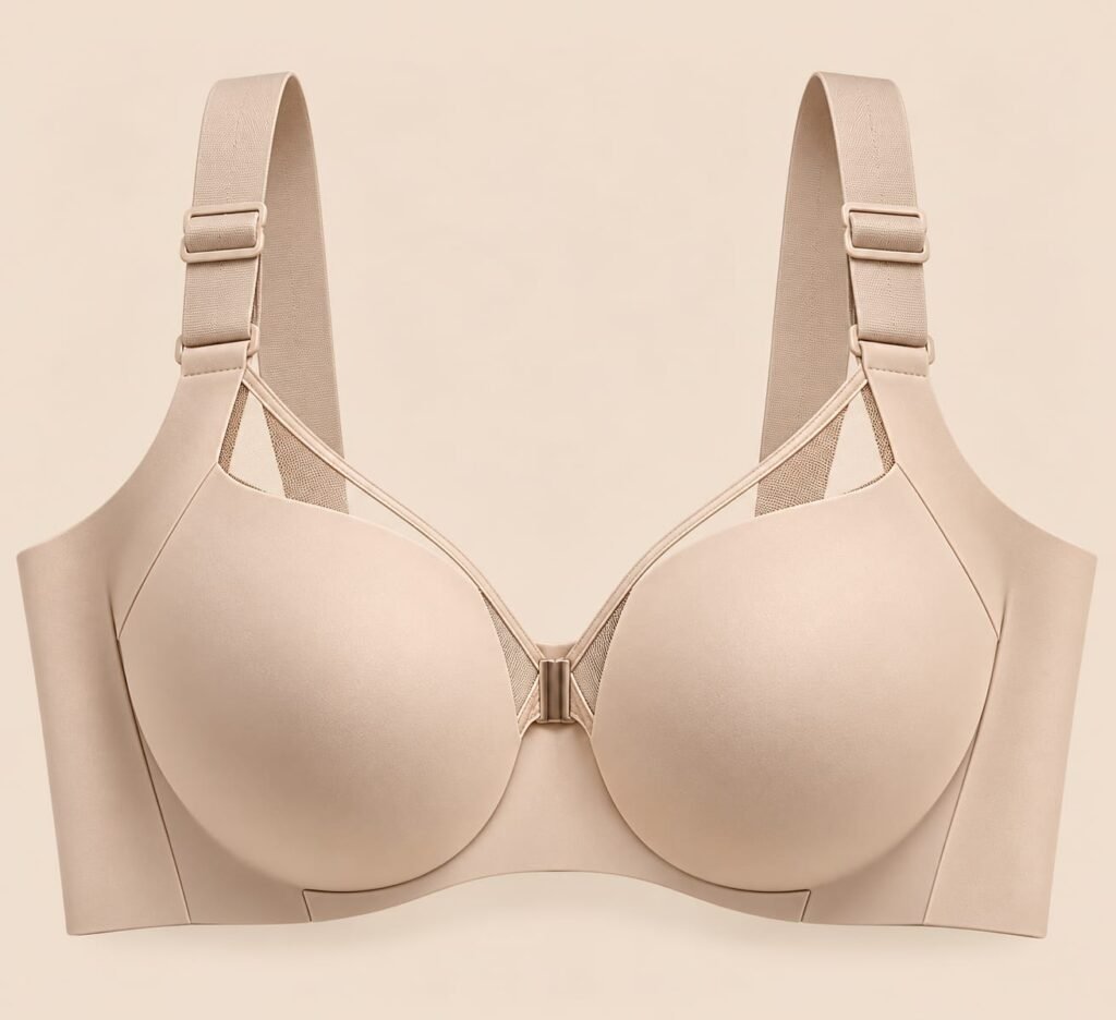 Women’s Nude Front Closure Smooth Support Bra