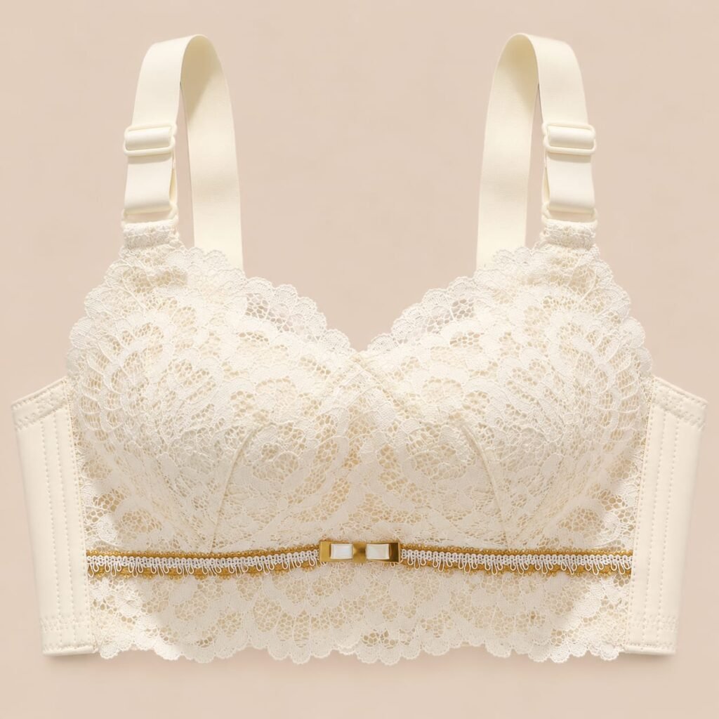 Women’s Ivory Floral Lace Underwire Bra