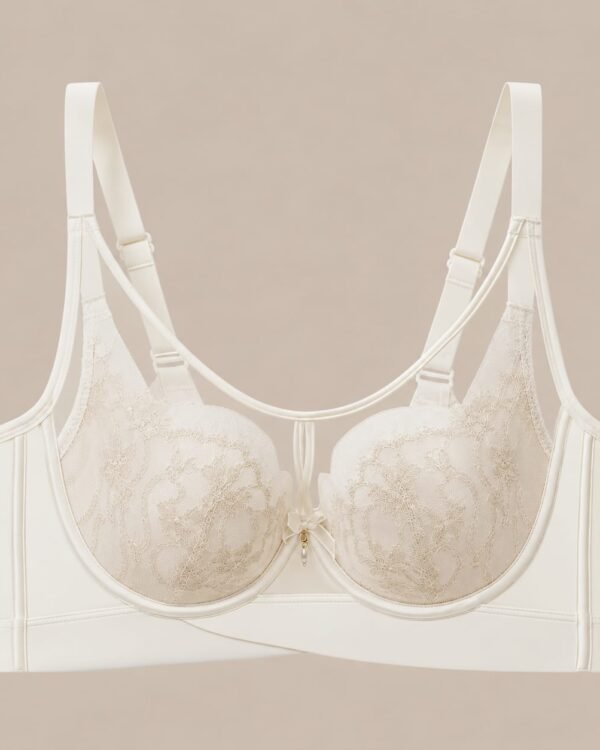 Women’s Ivory Floral Lace Bra