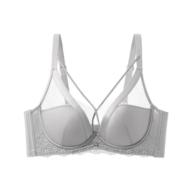 Lace Push-Up Bra with Strappy Back
