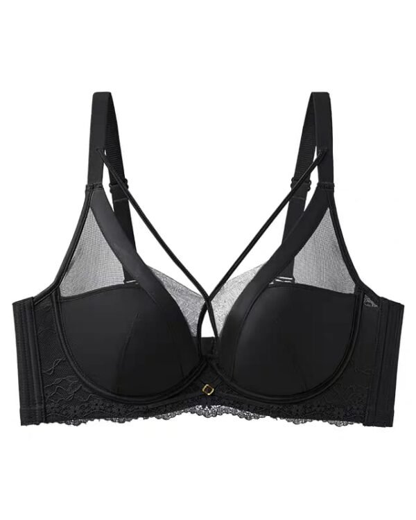Black Lace Strappy Push-Up Bra